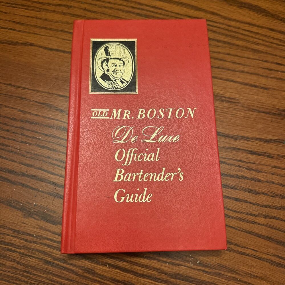 VINTAGE BARTENDER'S GUIDE ( old MR BOSTON) De Luxe-Official Bartender's...